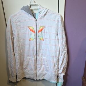 Kids White and Gray Hoodie